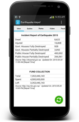 Earthquake Nepal android App screenshot 9