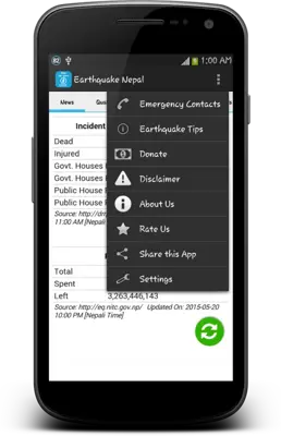 Earthquake Nepal android App screenshot 5